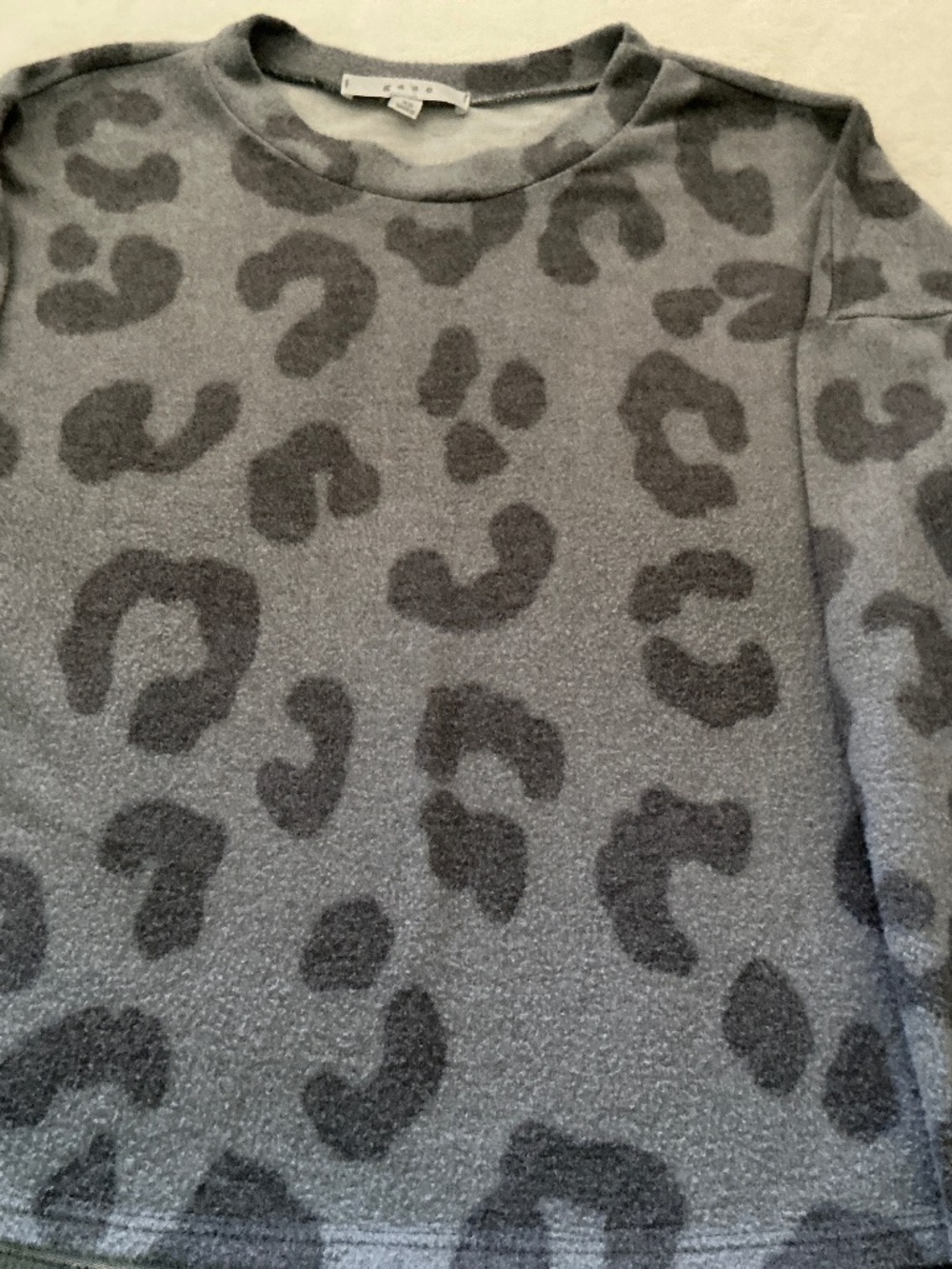 Gaze leopard print long sleeve top Size XS